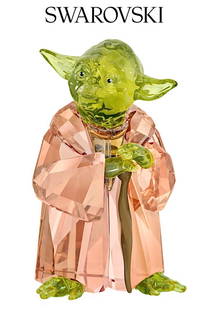 Star Wars SWAROVSKI Crystal YODA Figurine with Box: This is an awesome Swarovski Crystal YODA figurine with the original box. It has never been on display and is in perfect condition