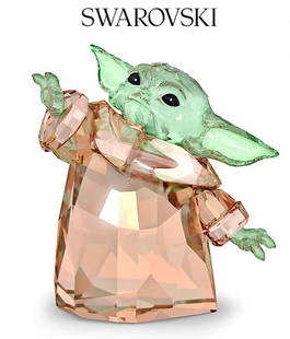 Star Wars SWAROVSKI Crystal GROGU Baby Yoda Figurine with Box: This is an awesome Swarovski Crystal GROGU Baby Yoda figurine with the original box. It has never been on display and is in perfect condition