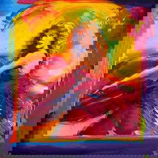TAYLOR SWIFT Art on Canvas Print by Peter Max: 16 x 20 / Does Not Come Framed / Shipped in a Mailing Tube / This is a Decorative Print / This is Not an Original Oil and is Not Hand Signed by the Artist / In addition these should not be considered