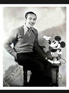 WALT DISNEY 8 x 10 Facs Autographed RP Photo: This is a Facsimile Autographed Reprint Photograph - Measurements 8 x 10 – NOT HAND SIGNED