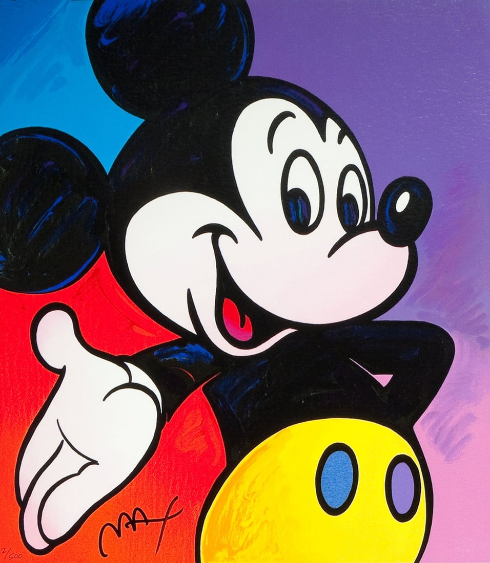 PETER MAX Mickey Mouse Canvas Art Print 16 x 20 (1 of 1)