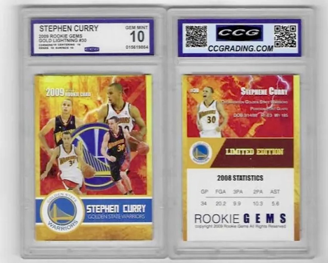 Gem 10 STEPHEN CURRY 2009 LTD Edition Rookie Gems Rookie Basketball Card (1 of 1)