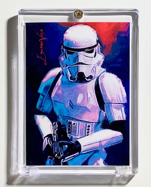 Artist Signed Star Wars STORMTROOPER Giclee Art Card (1 of 1)