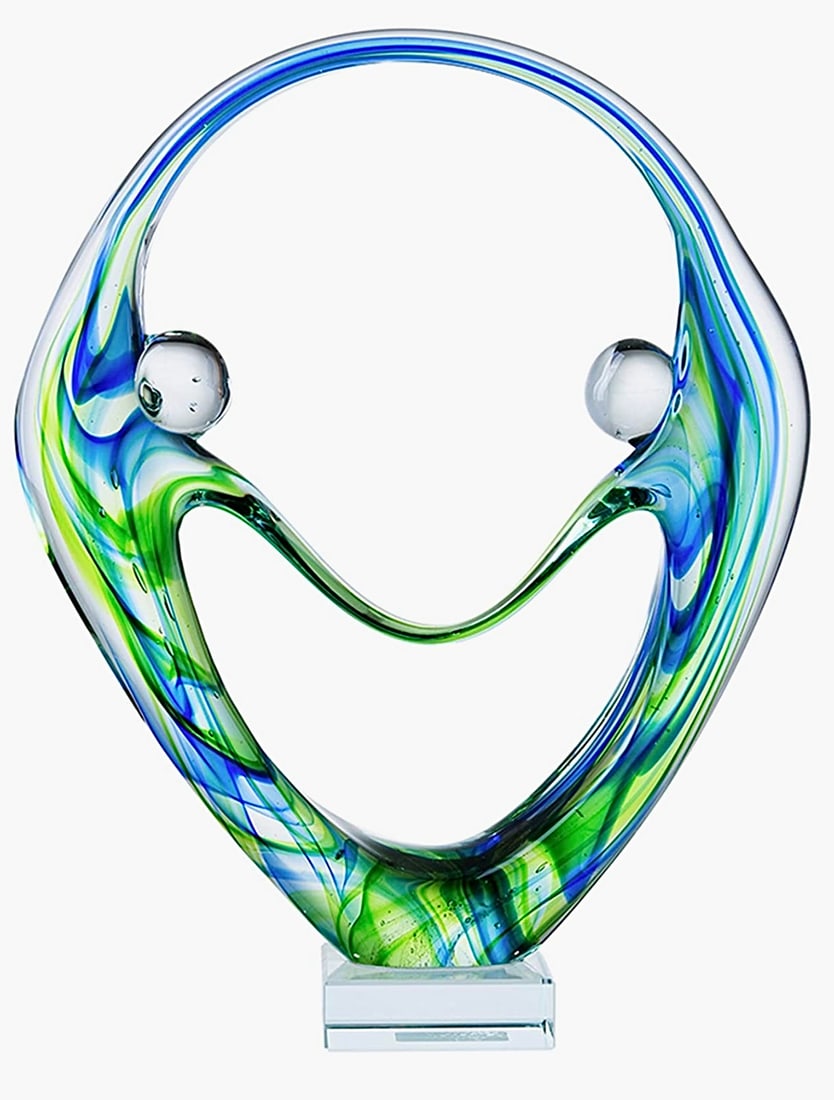 Gorgeous MURANO Blown Art Glass Lovers Sculpture (1 of 1)