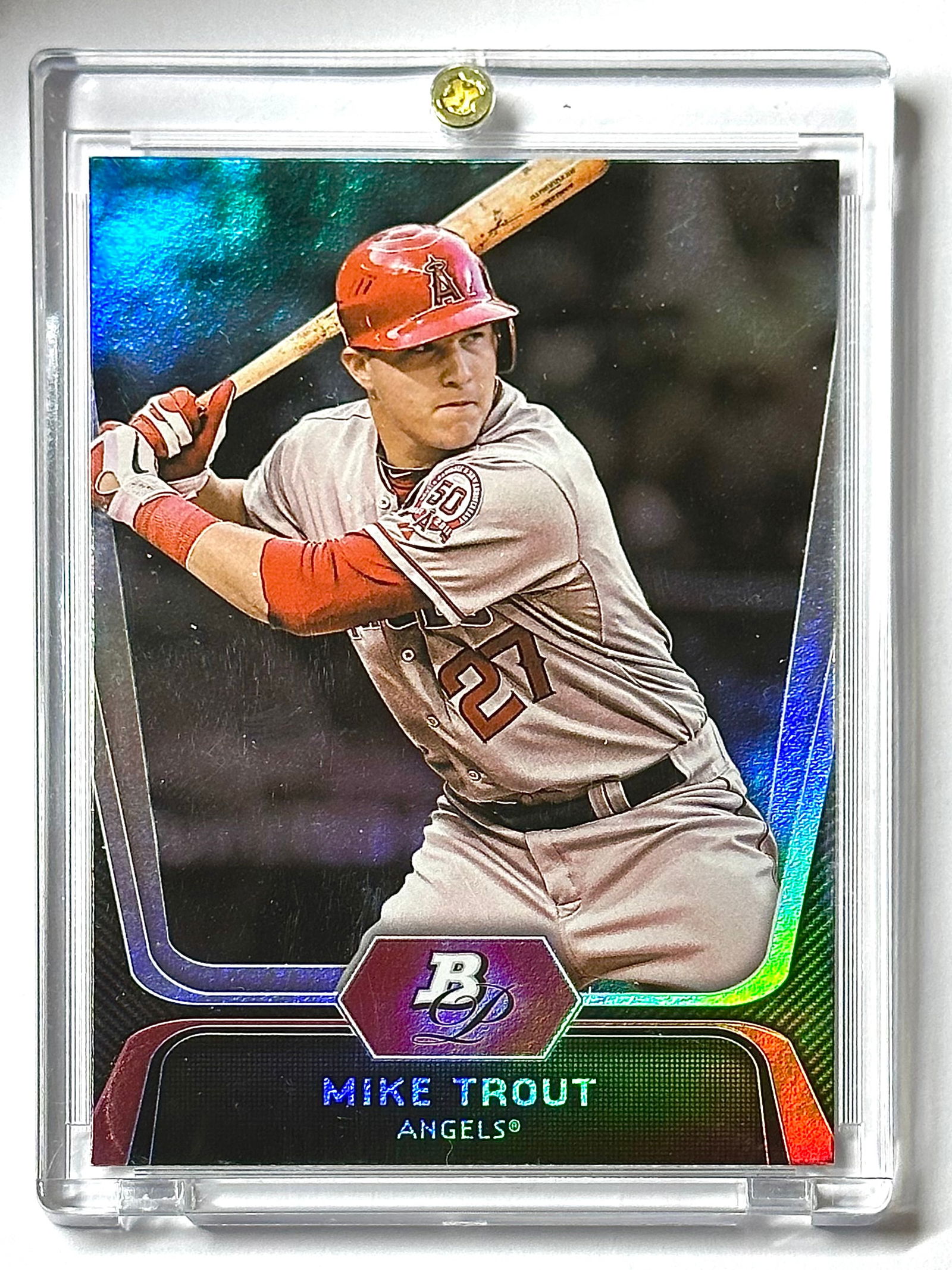 2012 Bowman Platinum MIKE TROUT Rookie Baseball Card (1 of 2)