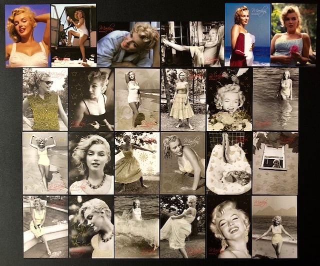24 Rare MARILYN MONROE Family Archive Portrait Cards/A (1 of 1)