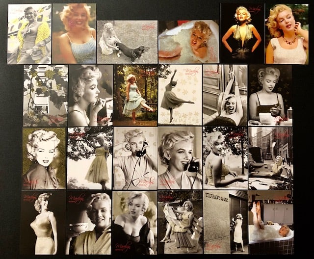 24 Rare MARILYN MONROE Family Archive Portrait Cards/B (1 of 1)