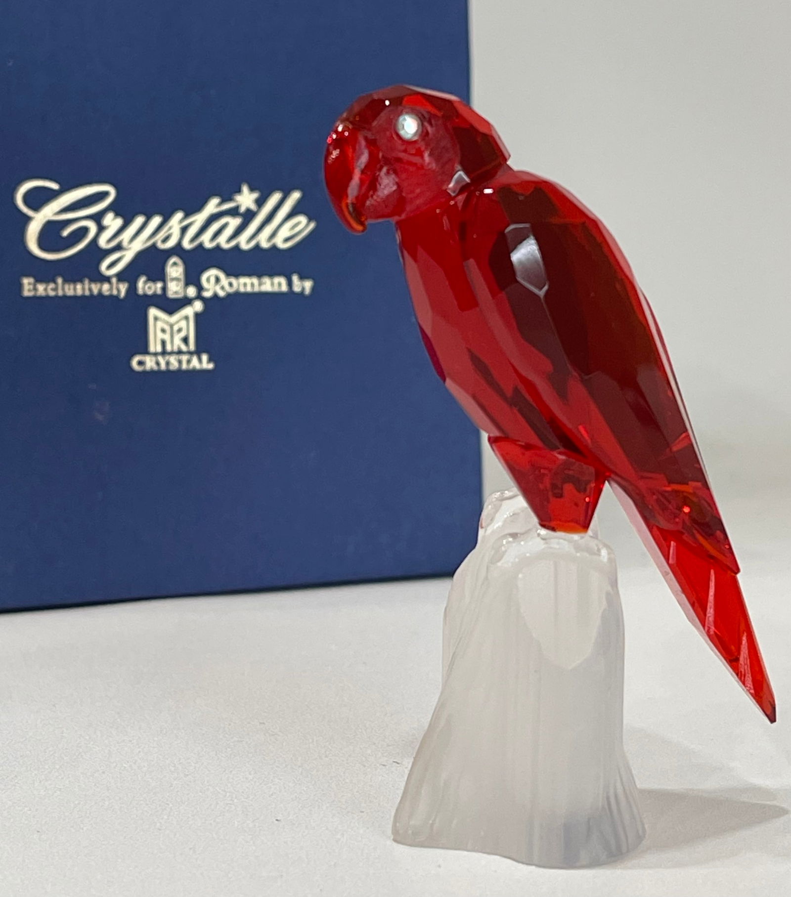 Swarovski style Colored Crystal Parrot by Roman w/Box (1 of 3)