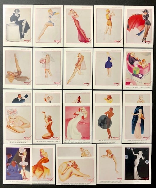 Lot of 50 GEORGE PETTY Petty Girl Series 1 Risque Pinup Girl Art Cards (1 of 5)