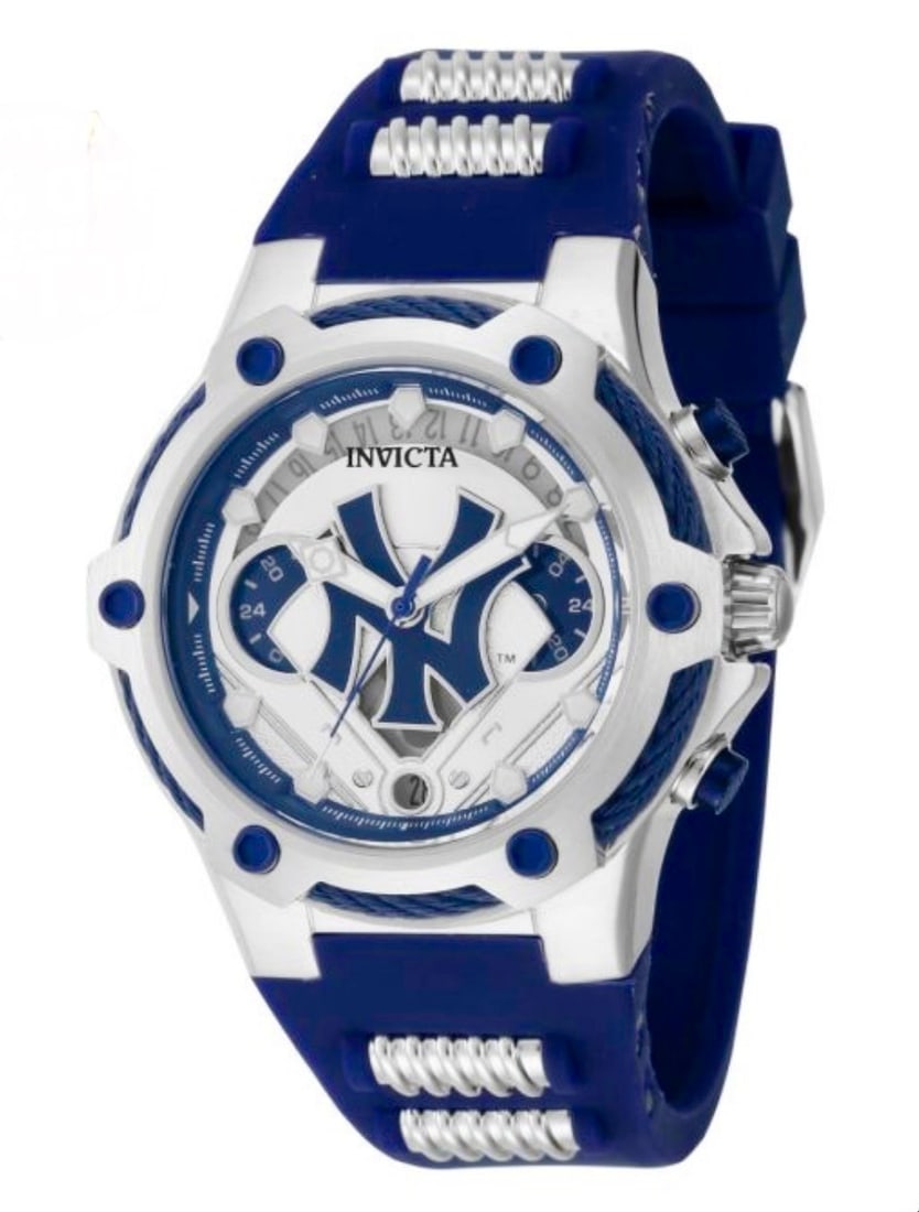Licensed MLB Brand New in Box INVICTA Mens New York Yankees Watch: Consignor states he paid $795 at a Retail - This Watch is still sealed and has never been out of its original MLB Retail Box Store. Multiple Photos Posted