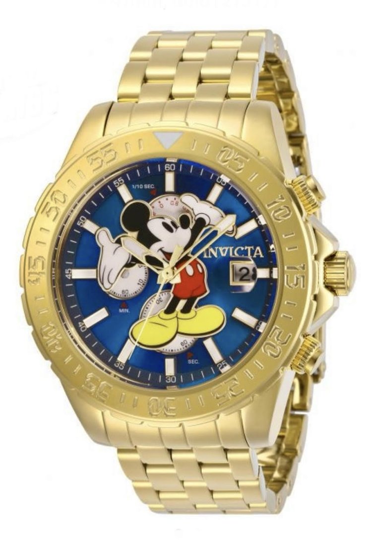 Limited Edition INVICTA Disney Mickey Mouse MENS Watch: This is a LIMITED EDITION Authentic Invicta Mickey Mouse Watch that is Still Brand New in the Original Retail Box / It was originally purchased as a Collectible, so it has never been worn / Multiple P