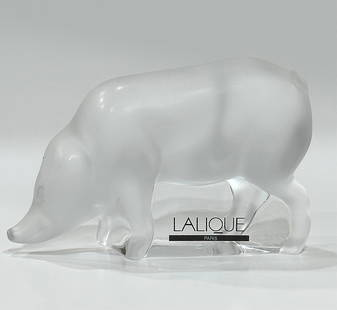 Awesome LALIQUE France Crystal WARTHOG Figurine: Excellent Condition with No chips cracks or repairs of any kind. Multiple photos posted