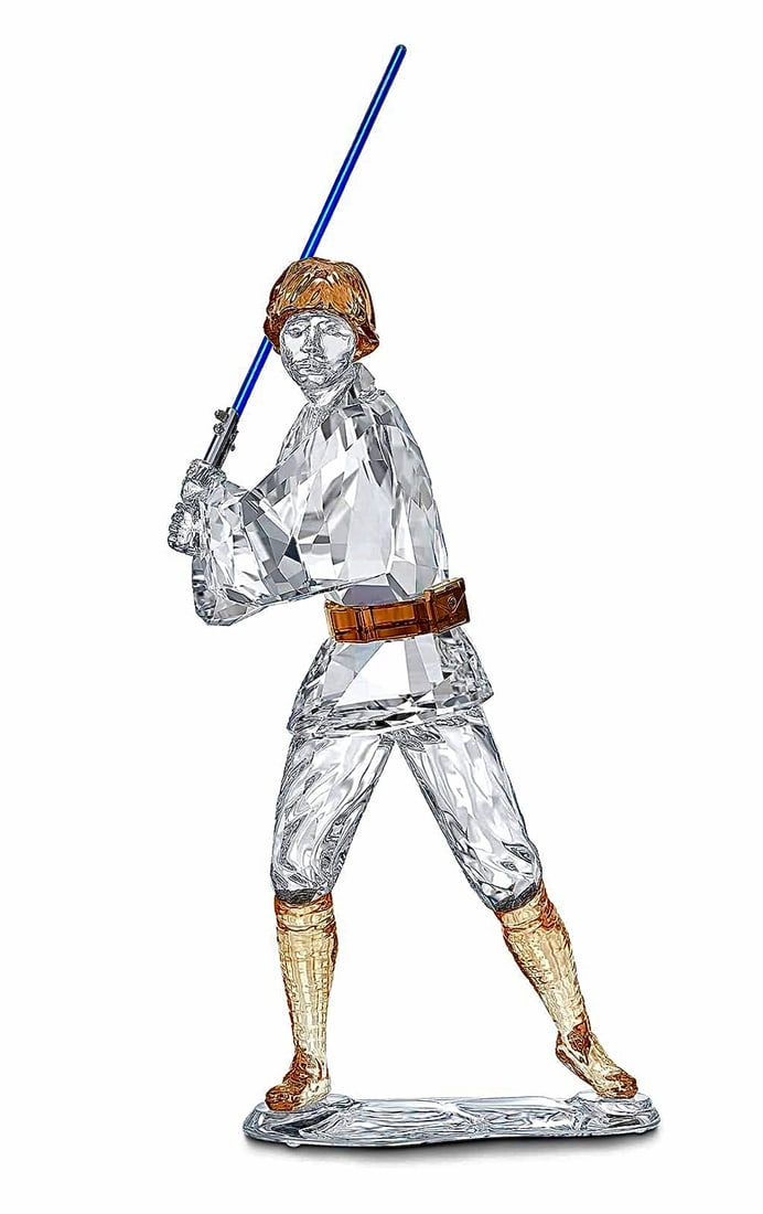 Star Wars SWAROVSKI Crystal LUKE SKYWALKER Figurine with Box: This is an awesome Swarovski Crystal LUKE SKYWALKER figurine with the original box. It has never been on display and is in perfect condition