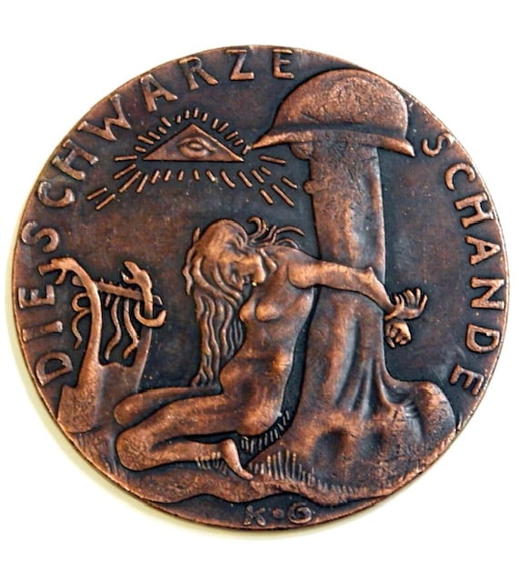 1920 German Discriminatory/Hatred Bronze Medallion (1 of 2)