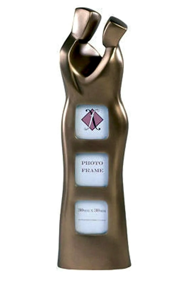 GOEBEL Friendship Collection Bronze Finish Lovers Photo Frame in Original Box: Approximately 10 Inches Tall - GOEBEL Friendship Collection Bronze Finish Lovers Photo Frame - New in Box - Never Been Removed from Original Box for Display – Box and Mirror is Mint