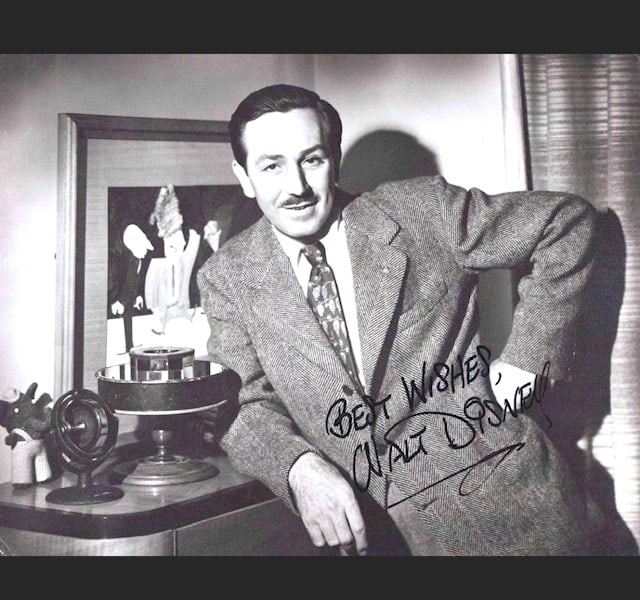 WALT DISNEY 8 x 10 Facs Autographed RP Photo: This is a Facsimile Autographed Reprint Photograph - Measurements 8 x 10 – NOT HAND SIGNED
