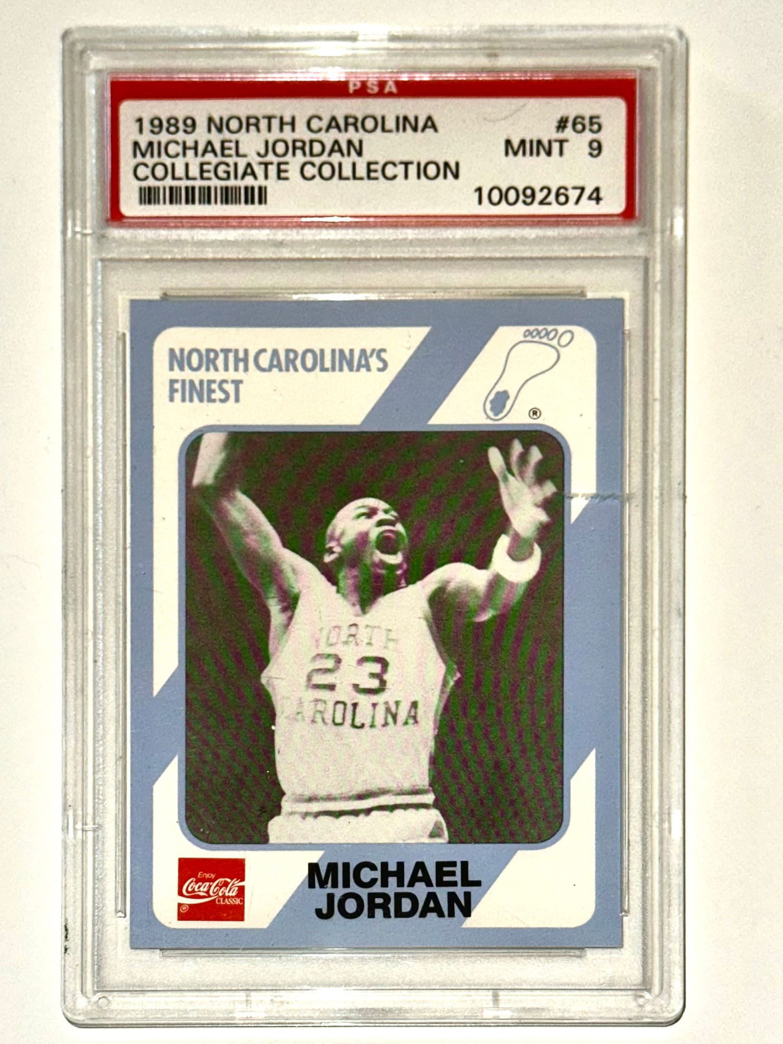 PSA Graded Mint MICHAEL JORDAN Collegiate Collection Basketball Card (1 of 3)