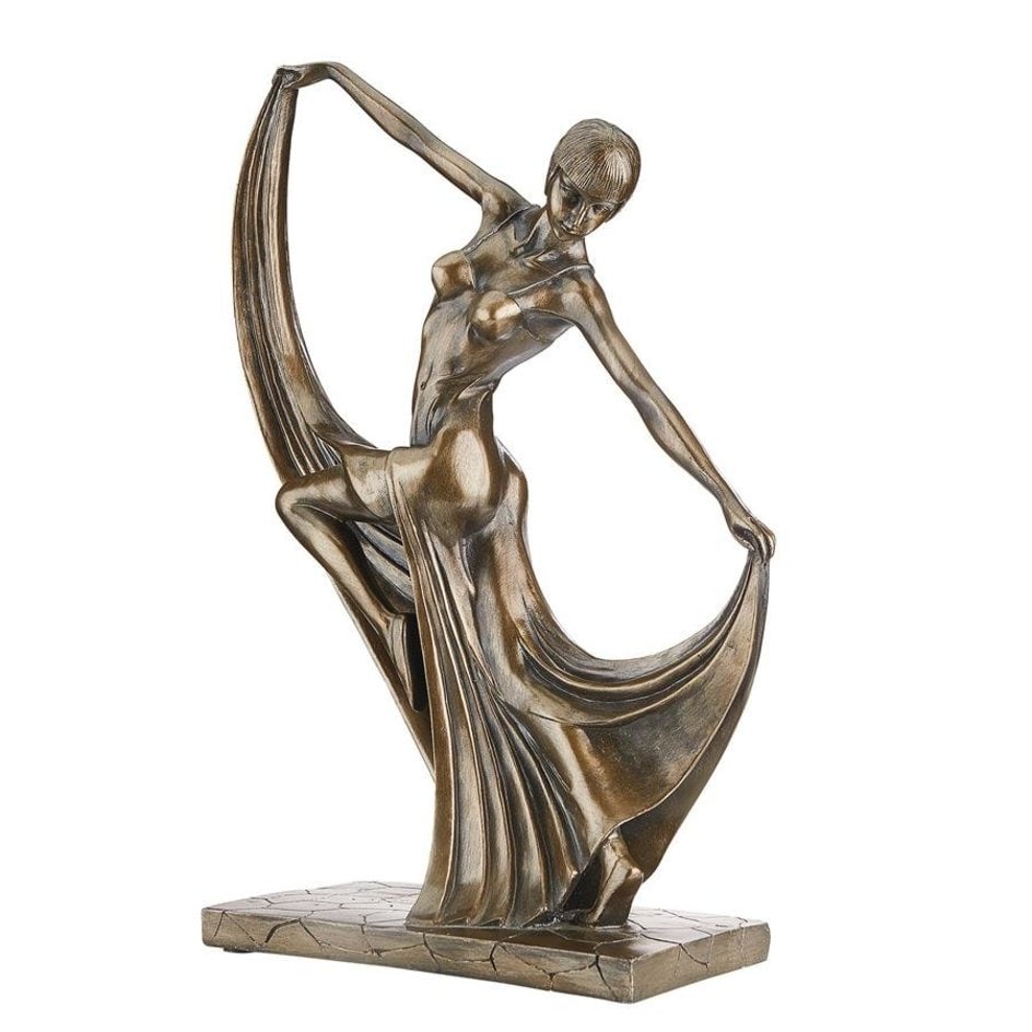 Pierre Faquays Art Deco Mistress of the Dance Statue: This Mistress of the Dance Art Deco Sculpture was originally created by Artist Pierre le Faquays Art Deco Mistress of the Dance Statue Pierre le Faquays. This was a Collectible Statue Featured in the 