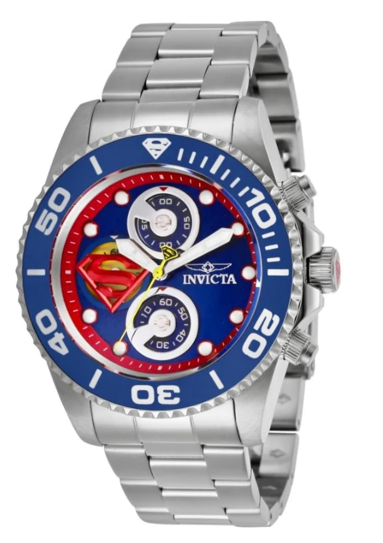 Limited Edition DC Comics SUPERMAN Mens INVICTA Watch: Was Bought To Collect / Never Worn / Works and Looks New / Comes in Original DC Comics Retail Box with Paperwork / Must See all Photos to Appreciate