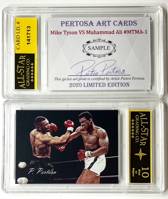 ALI vs Tyson SAMPLE Concept Art Card Artist Signed (1 of 1)