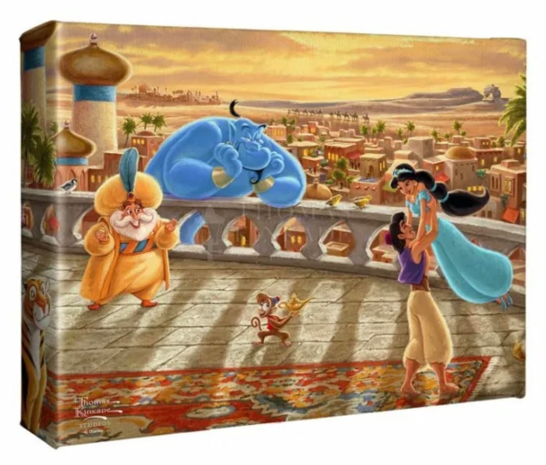 Walt Disneys ALADDIN Canvas Art by THOMAS KINKADE Studios (1 of 2)