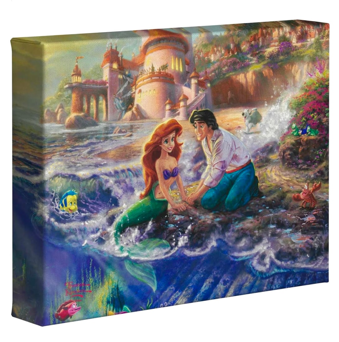 Walt Disneys The LITTLE MERMAID Canvas Art by THOMAS KINKADE Studios (1 of 2)