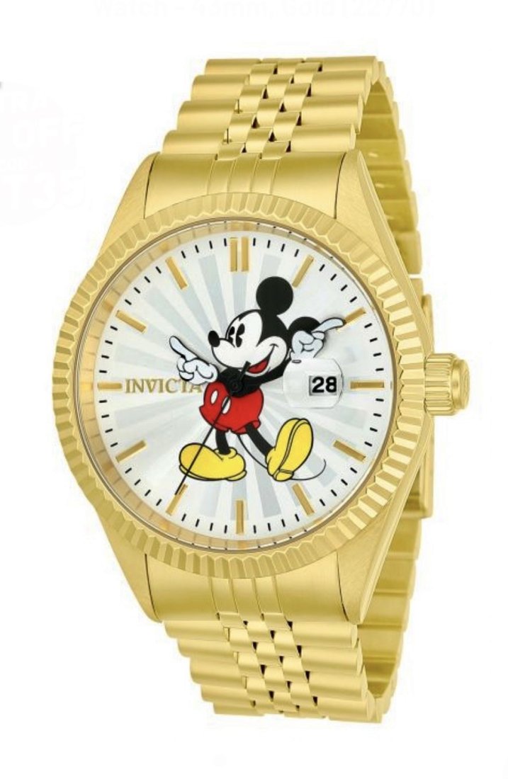 Limited Edition INVICTA Disney Mickey Mouse MENS Watch: This is a LIMITED EDITION Authentic Invicta Mickey Mouse Watch that is Still Brand New in the Original Retail Box / It was originally purchased as a Collectible, so it has never been worn / Multiple P