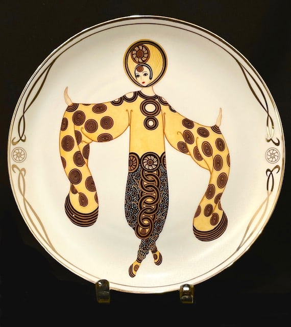 Signed ERTE Art Deco Limited Edition Fine Porcelain (1 of 2)