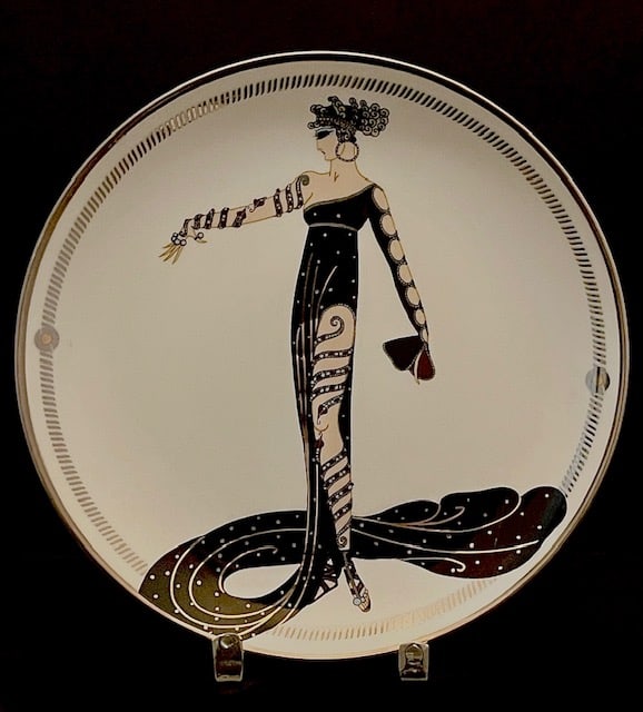 Signed ERTE Art Deco Limited Edition Fine Porcelain (1 of 3)