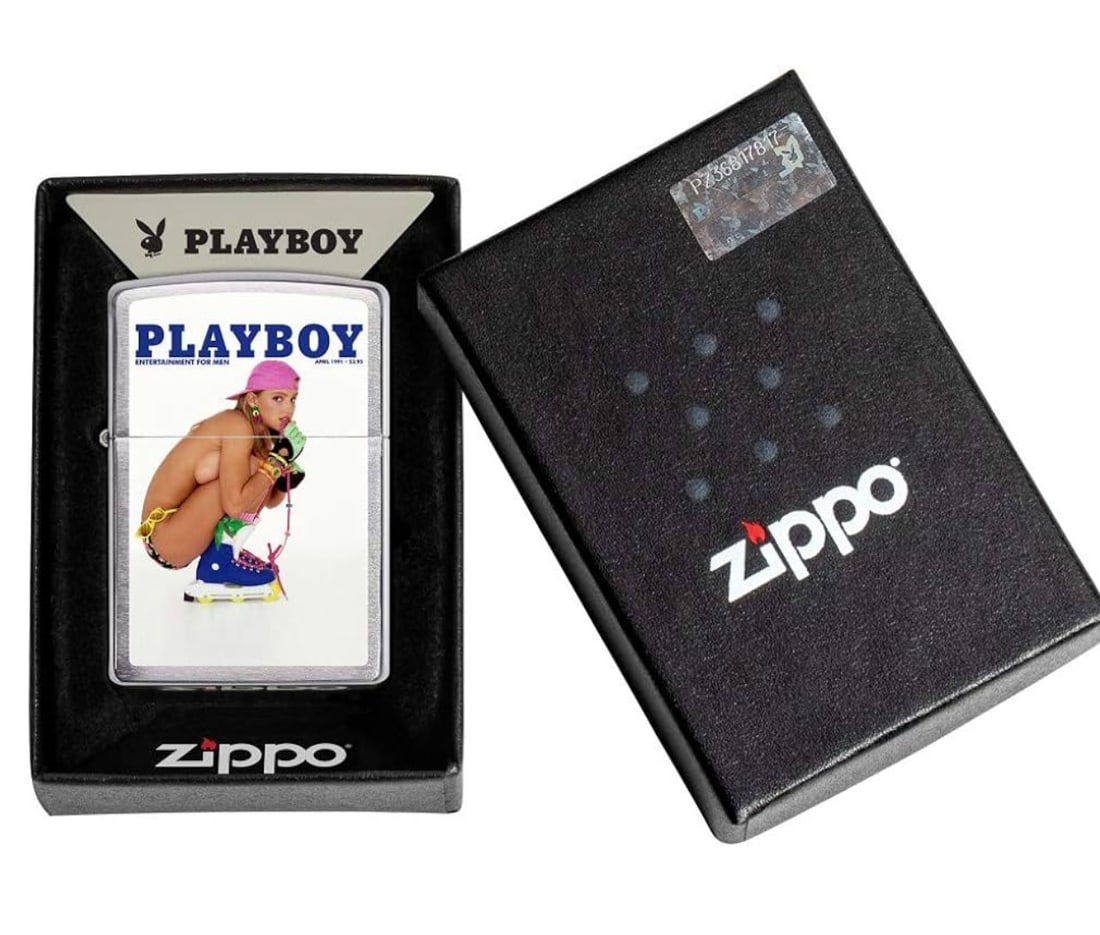 New in Box ZIPPO Playboy Risque Butane Lighter (1 of 4)
