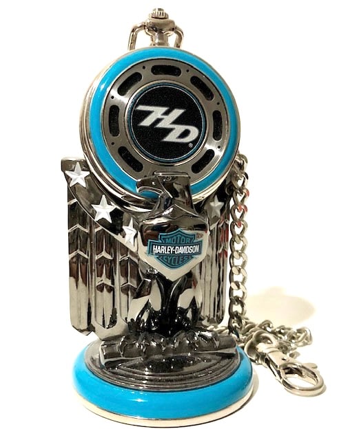 Genuine HARLEY-DAVIDSON Pocket Watch Stand & Chain (1 of 2)