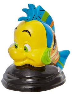 Disney ROMERO BRITTO The Little Mermaid FLOUNDER Figurine: Disney Showcase Collection FLOUNDER Figurine in Original Box – Has Never Been Displayed – Multiple Photos Posted