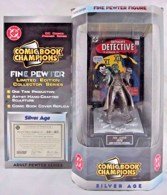 Limited Edition DC Comic Books 1978 Silver Age The JOKER Pewter Figurine (1 of 1)