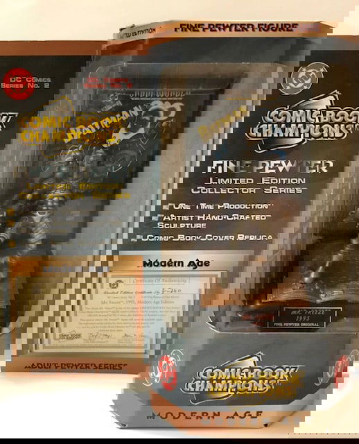 Limited Edition DC Comic Books 1995 Mr. FREEZE Pewter Figurine (1 of 1)