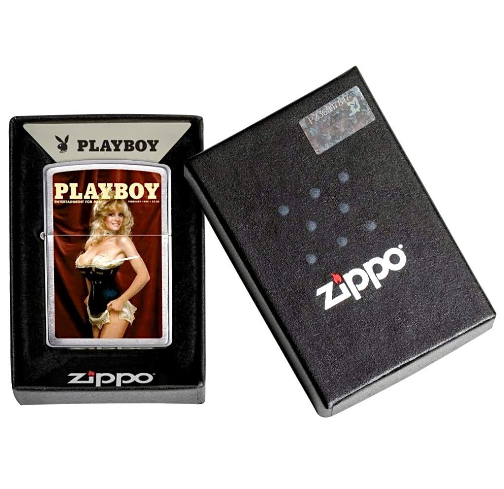 Authentic Never Used ZIPPO Playboy Risque Lighter with Original Box (1 of 3)
