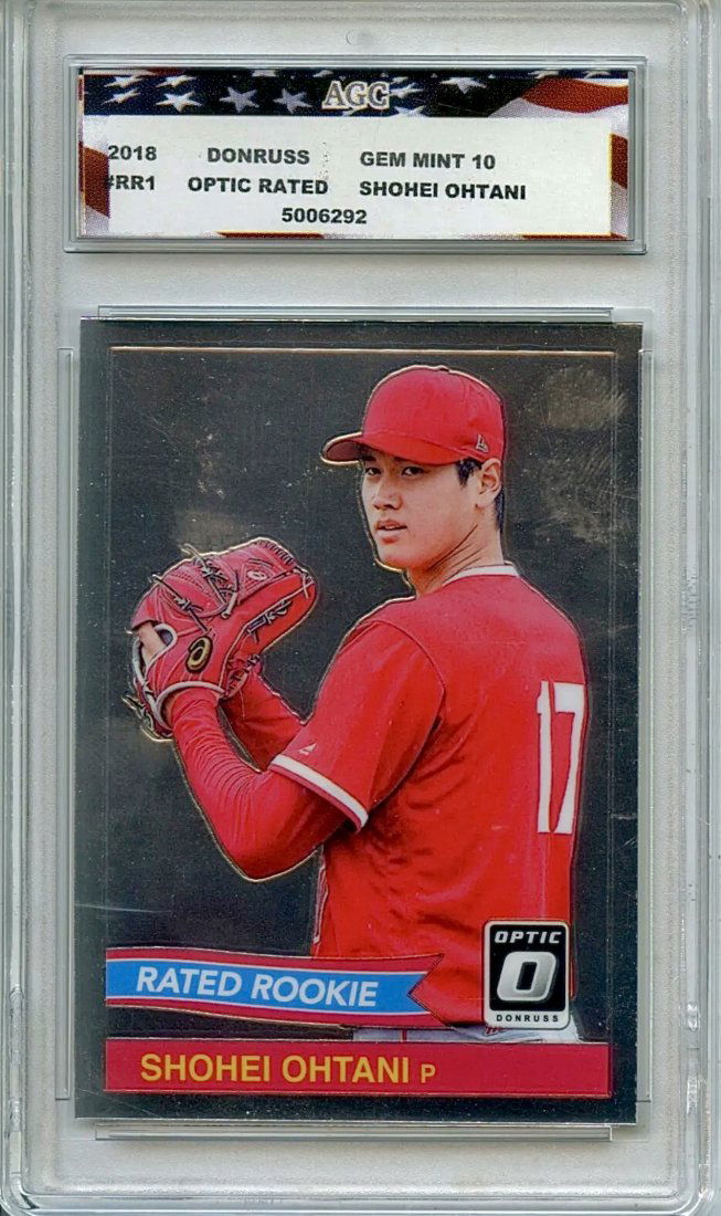 2018 Donruss Optic SHOHEI OHTANI Rookie Baseball Card (1 of 2)