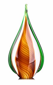 Stunning MURANO Art Glass Freeform Teardrop Sculpture