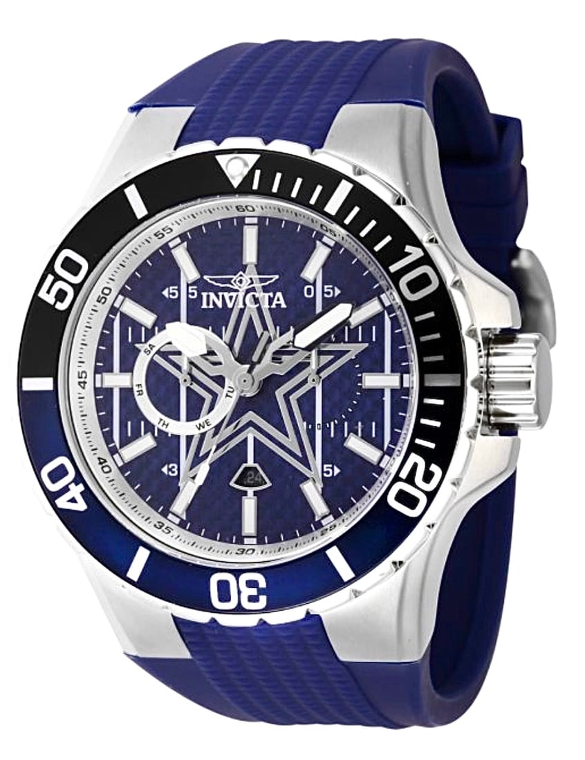 Licensed NFL Brand New in Box INVICTA Dallas Cowboys Mens Watch: Consignor states he paid $795 at a Retail - This Watch is still sealed and has never been out of its original NFL Retail Box Store. Multiple Photos Posted