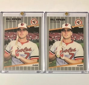 Lot of 2 Error FUCK FACE Billy Ripken RP Baseball Cards