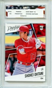 2018 Panini Prestige Gem Mint 10 SHOHEI OHTANI Rookie Baseball Card
