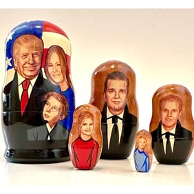 DONALD TRUMP Russian Made Matryoshka Nesting Dolls
