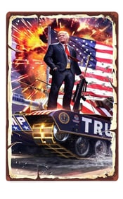 Very Cool DONALD TRUMP 8 x 12 Metal Sign