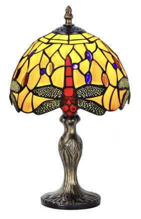 TIFFANY Stained Glass stye working end table Lamp