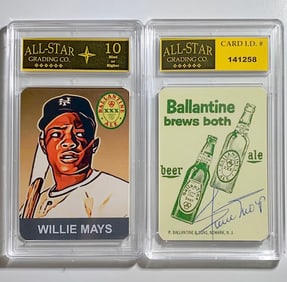 Gen Mint 10 WILLIE MAYS Beer Advertising Baseball Card
