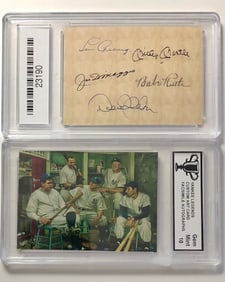Gem 10 NY YANKEE Legends Custom Art Baseball Card