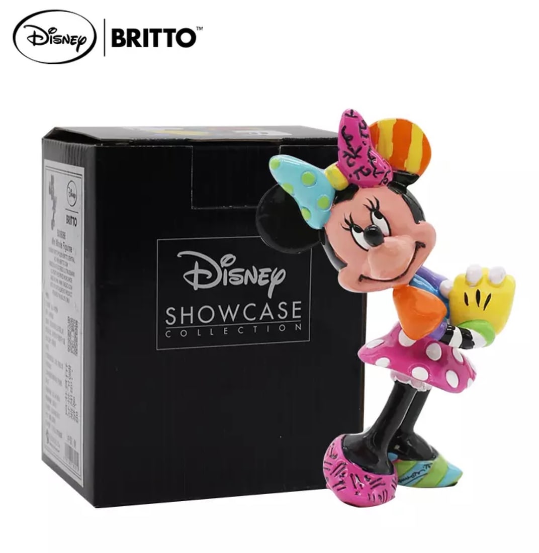 ROMERO BRITTO Minnie Mouse Disney Showcase Figurine: Disney Showcase Collection Mickey Mouse Figurine in Original Box – Has Never Been Displayed – Multiple Photos Posted
