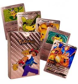 Rare Set of ROSE GOLD Plated POKEMON Cards in Original Box