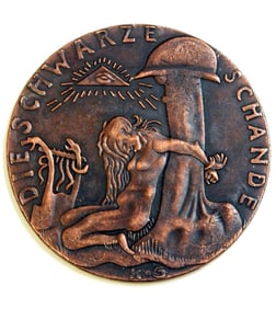 1920 German Discriminatory/Hatred Bronze Medallion
