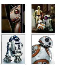 Lot of 4 Star Wars 8 x 10 Mini Lithograph Poster Prints