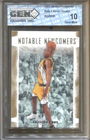 Gem Mint 10 KEVIN DURANT Rookie Basketball Card